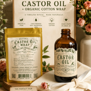 Organic Castor Oil Wrap Kit